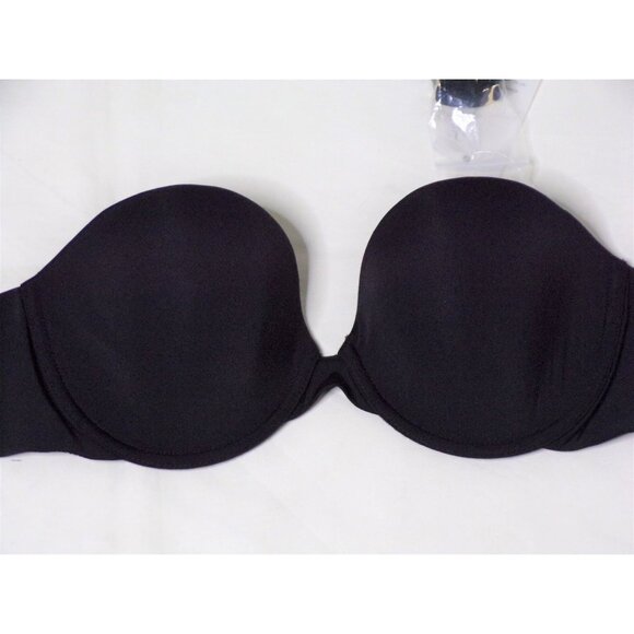 🆕NATORI Minimal Contour Underwire Strapless Bra 34DD Black #729229 - Picture 9 of 11